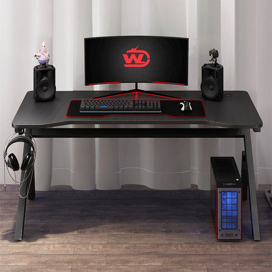 Bureau de jeu Carbon Kozyo avec structure en alliage et plateau en bois, revêtement carbon