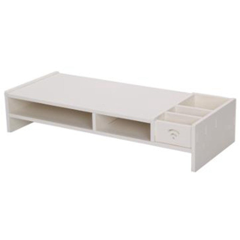 Rehausseur d'écran avec Rangement en Bois Minimaliste Bigbuy